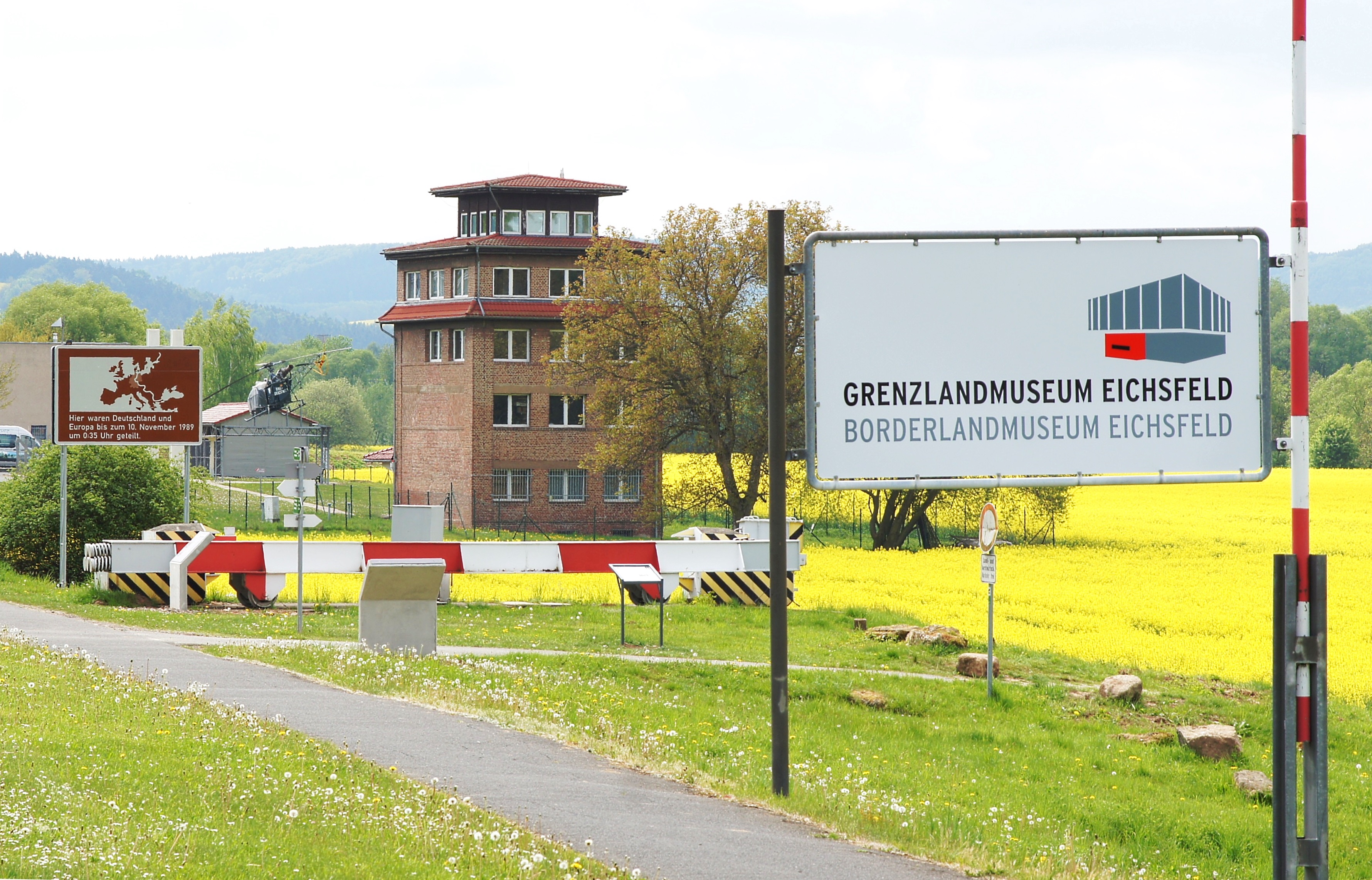 Blick auf das Gelände des Grenzlandmuseums